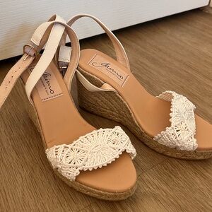 White Lacey Espadrilles